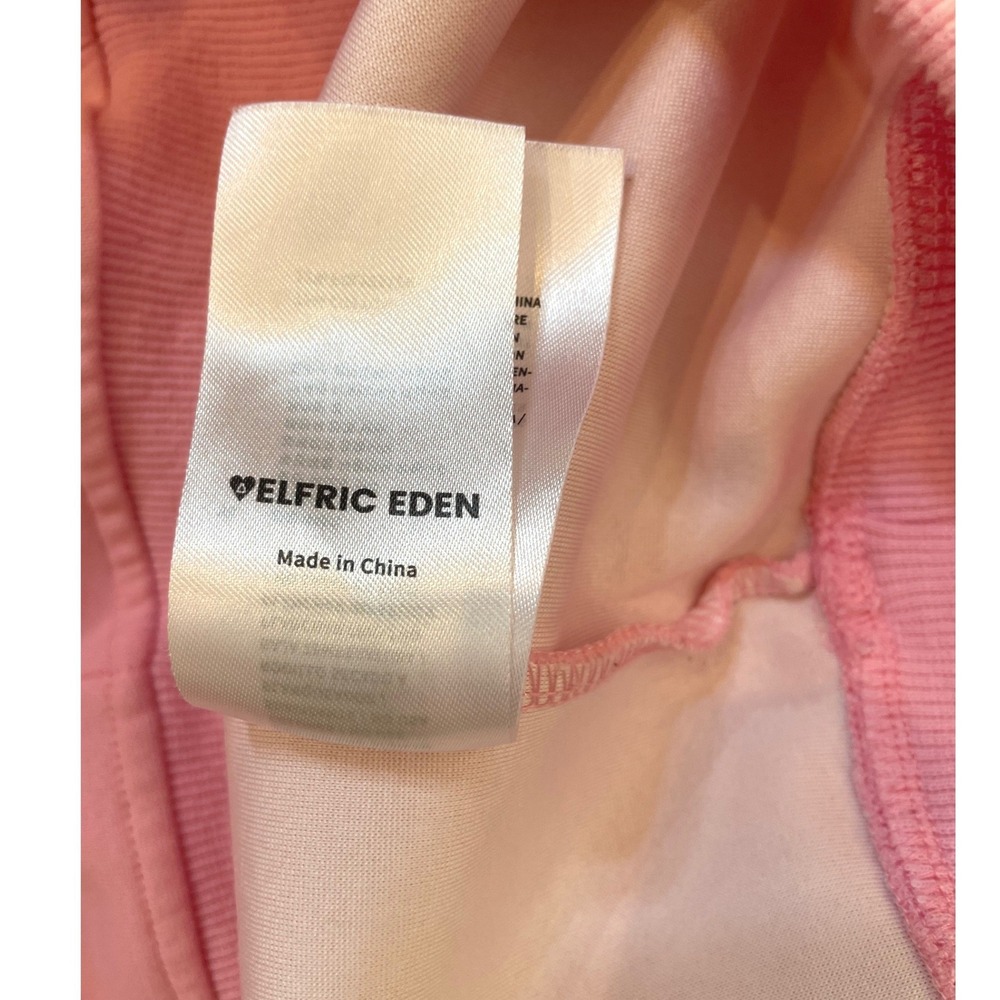 Aelfric Eden Pink Star Hoodie Unisex Medium Pink Chenille Y2K Streetwear Hoody - Picture 15 of 15